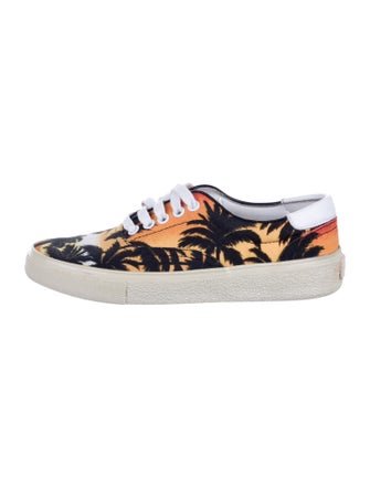 Saint Laurent Canvas Printed Sneakers