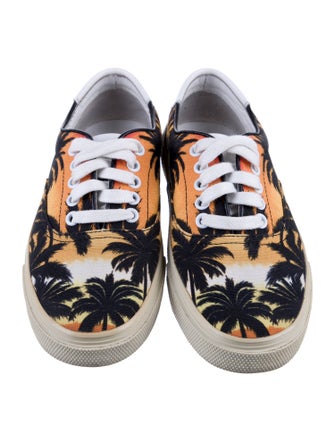 Saint Laurent Canvas Printed Sneakers