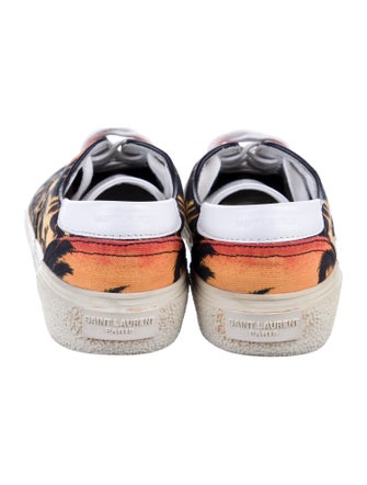 Saint Laurent Canvas Printed Sneakers