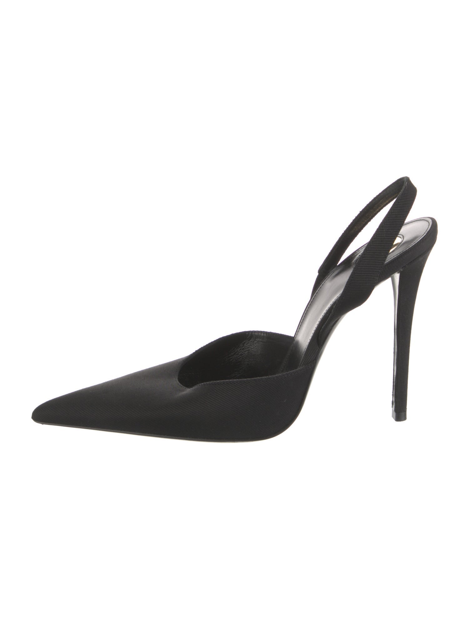 Saint Laurent Canvas Slingback Pumps