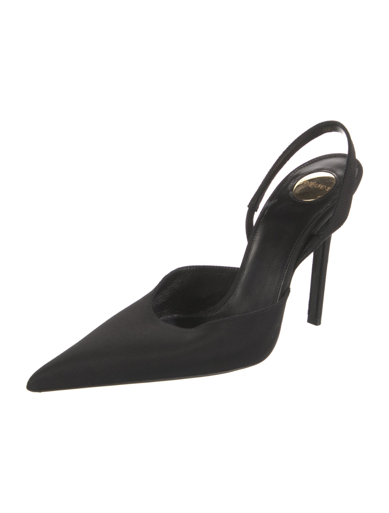 Saint Laurent Canvas Slingback Pumps