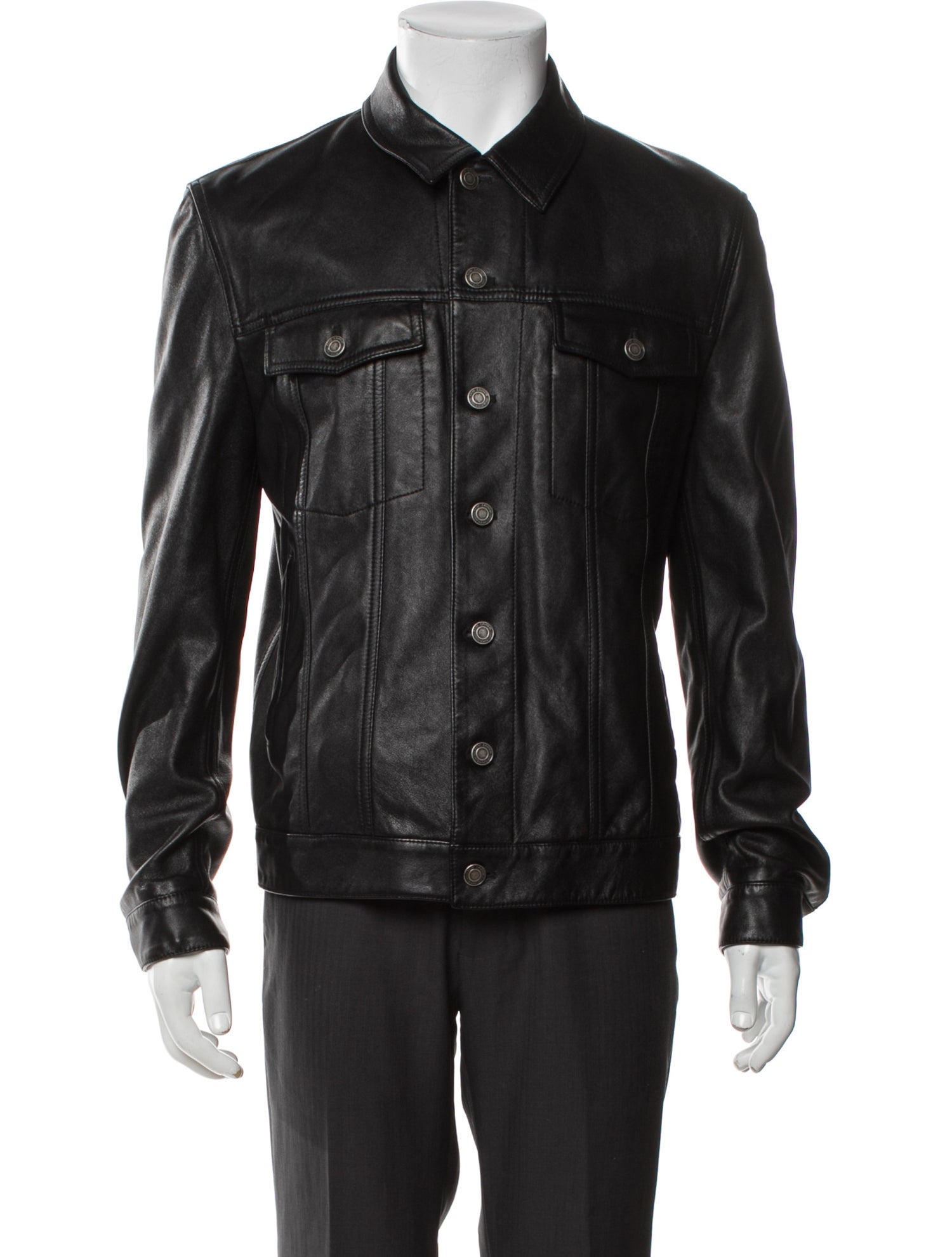 Saint Laurent 2022 Lambskin Trucker Jacket