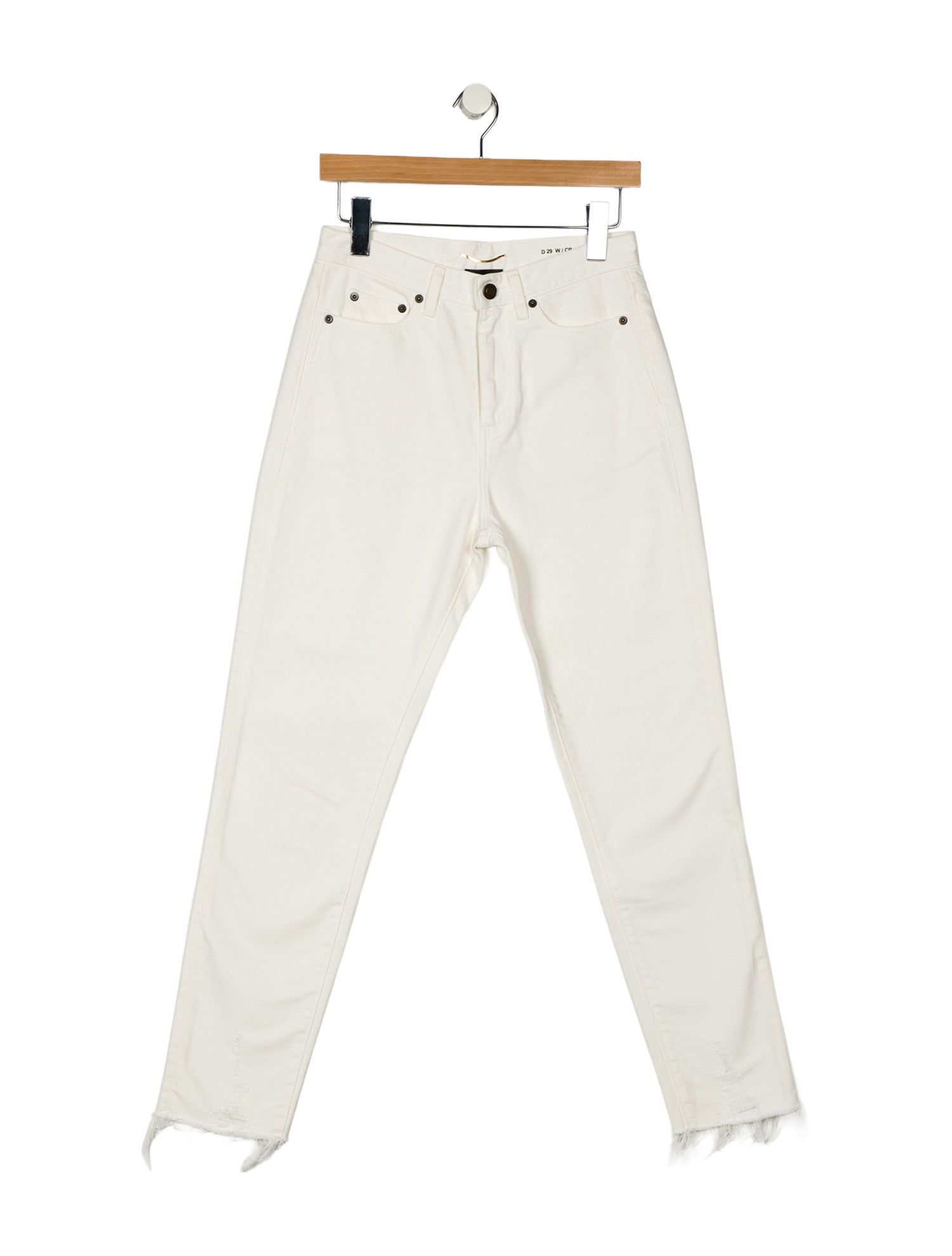 Saint Laurent High-Rise Skinny Leg Jeans