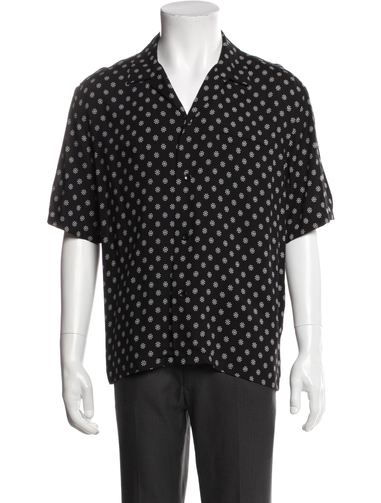 Saint Laurent 2022 Polka Dot Print Shirt