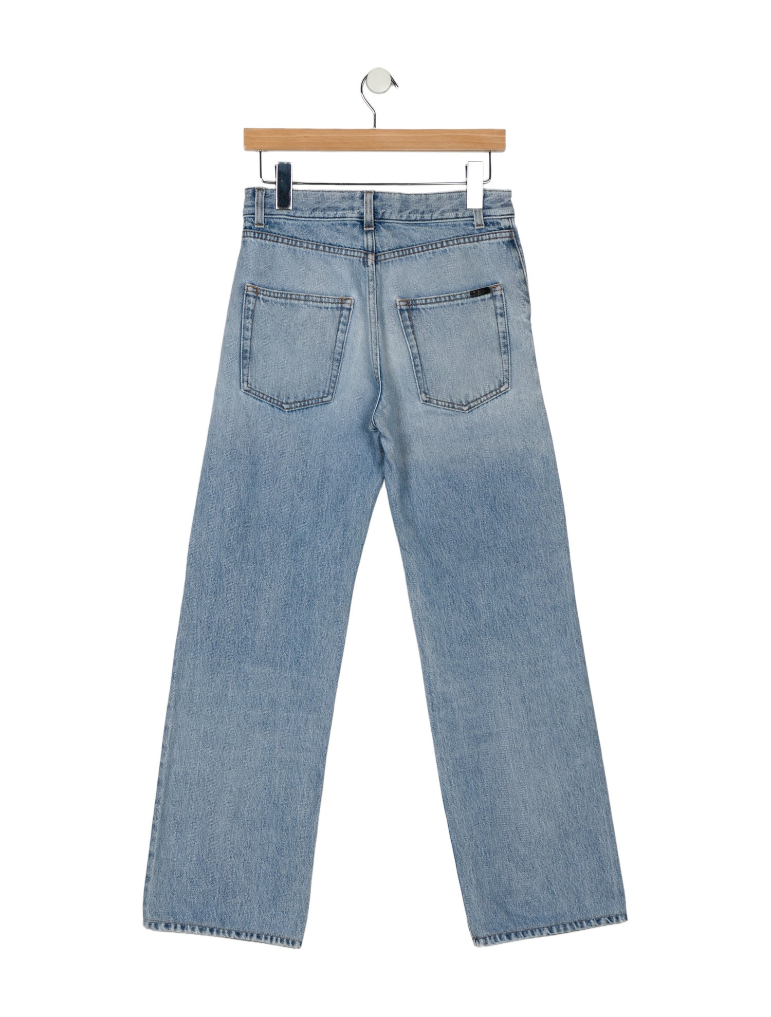 Saint Laurent High-Rise Wide Leg Jeans