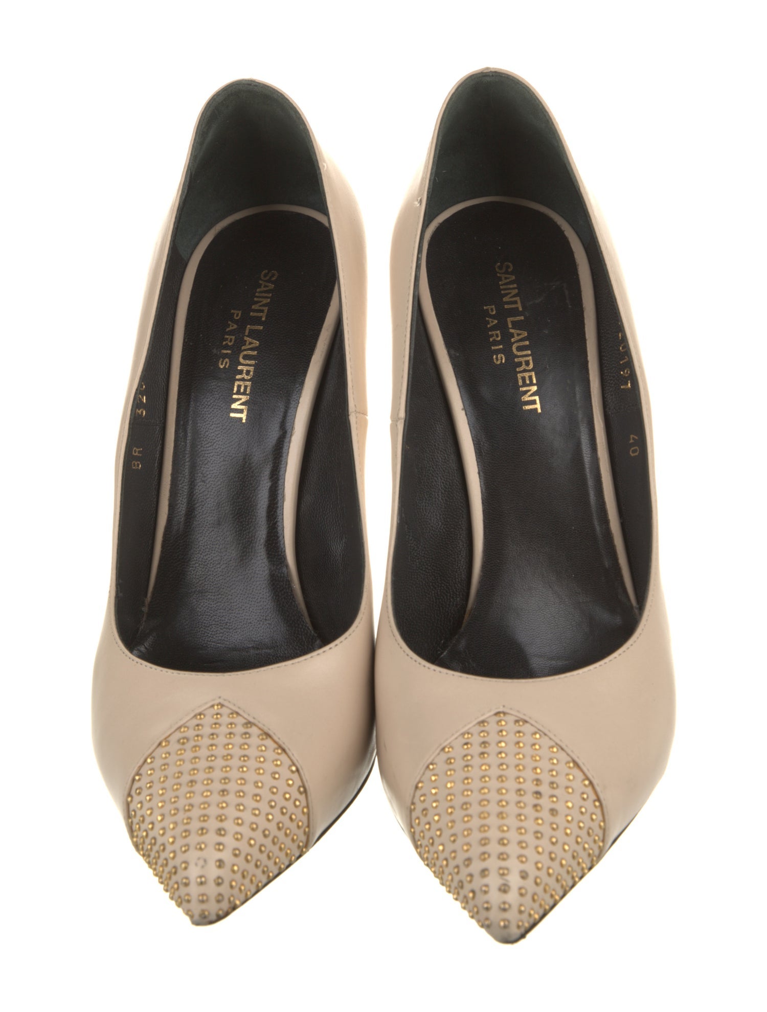 Saint Laurent Leather Studded Accents Pumps