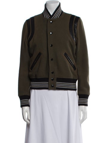 Saint Laurent Jackets 2017 Teddy Bomber Jacket Us6, Fr38 | M