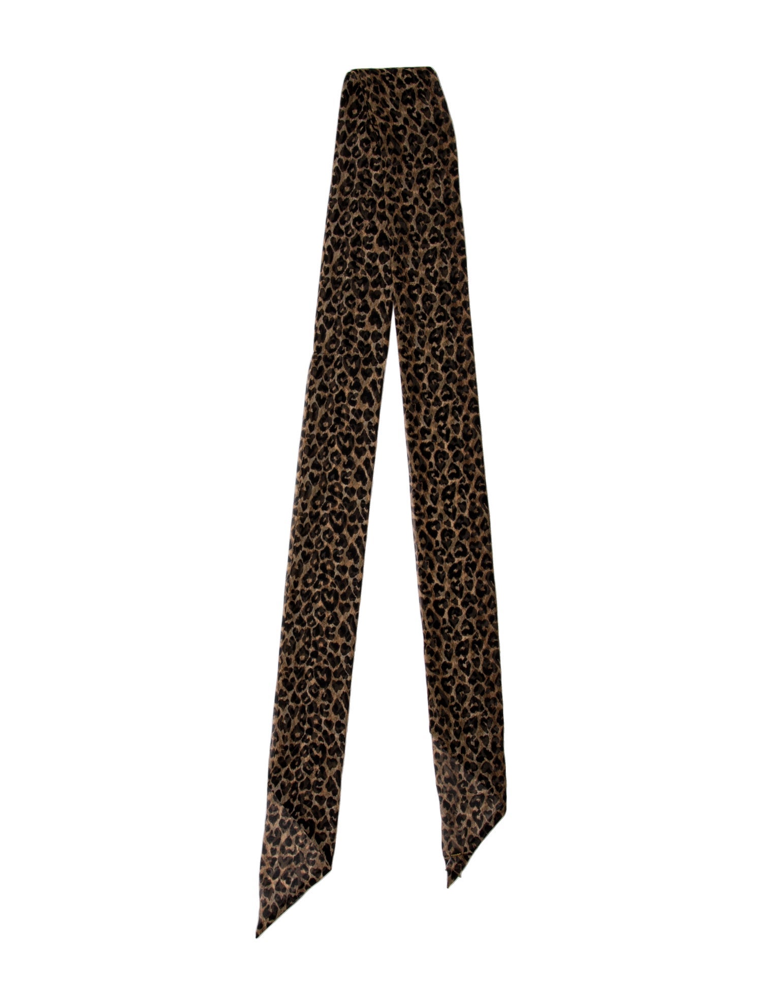 Saint Laurent Acrylic Animal Print Scarf