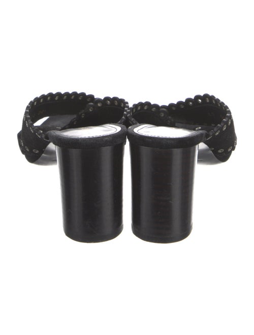 Saint Laurent Suede Slides