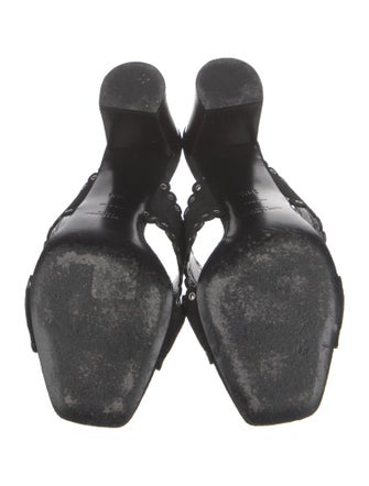 Saint Laurent Suede Slides