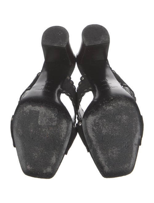 Saint Laurent Suede Slides