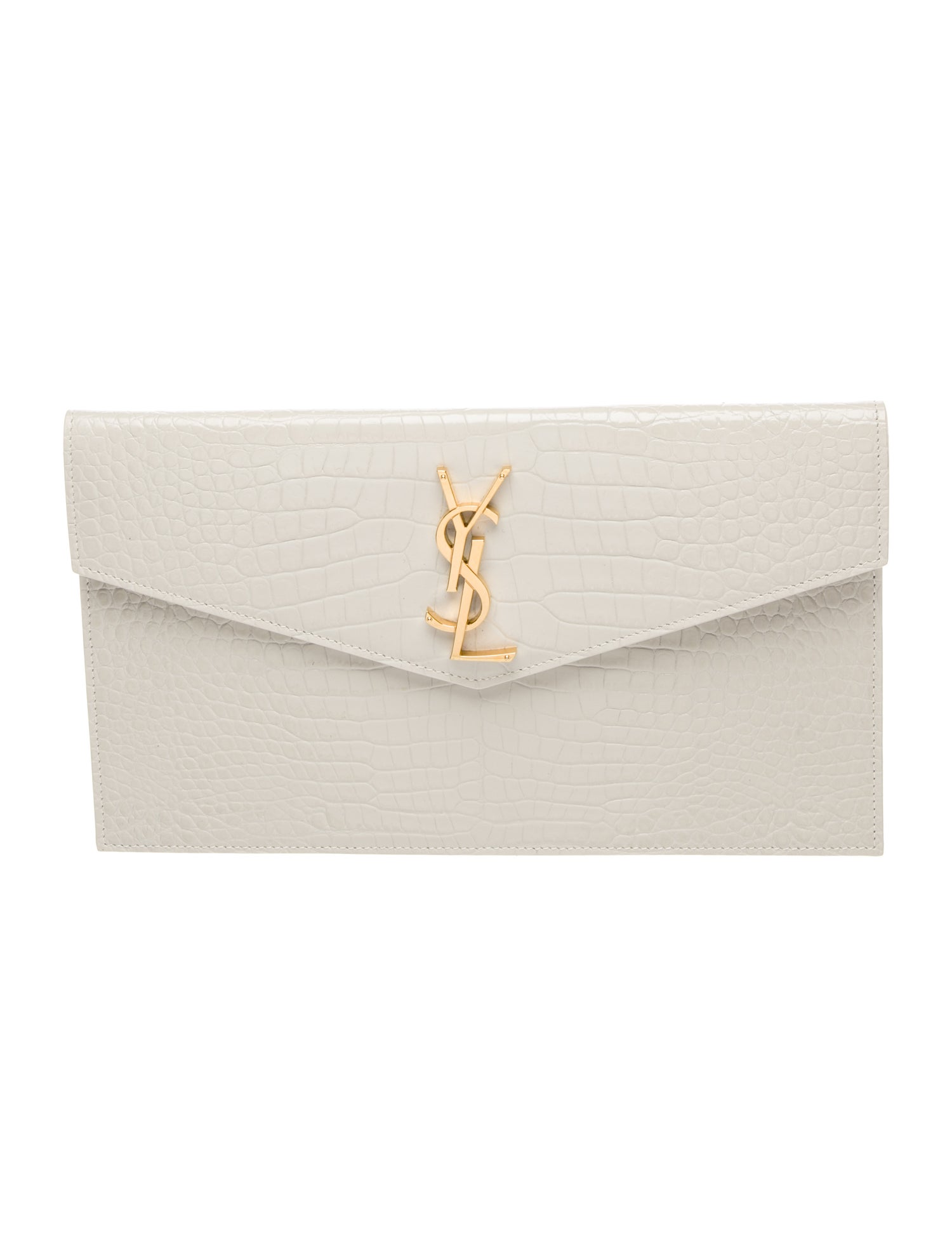 Saint Laurent Embossed Leather Uptown