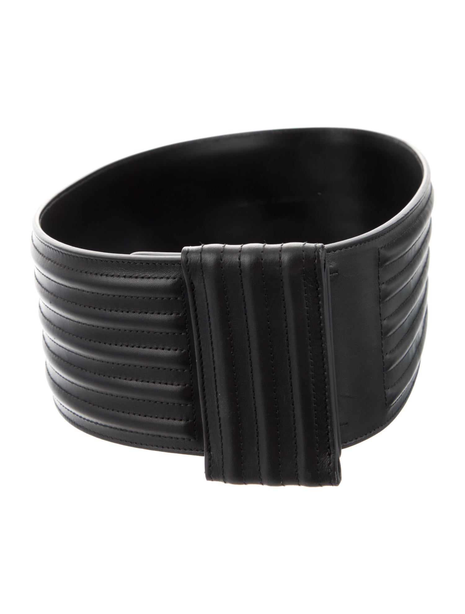 Saint Laurent Wide Leather Waist Belt