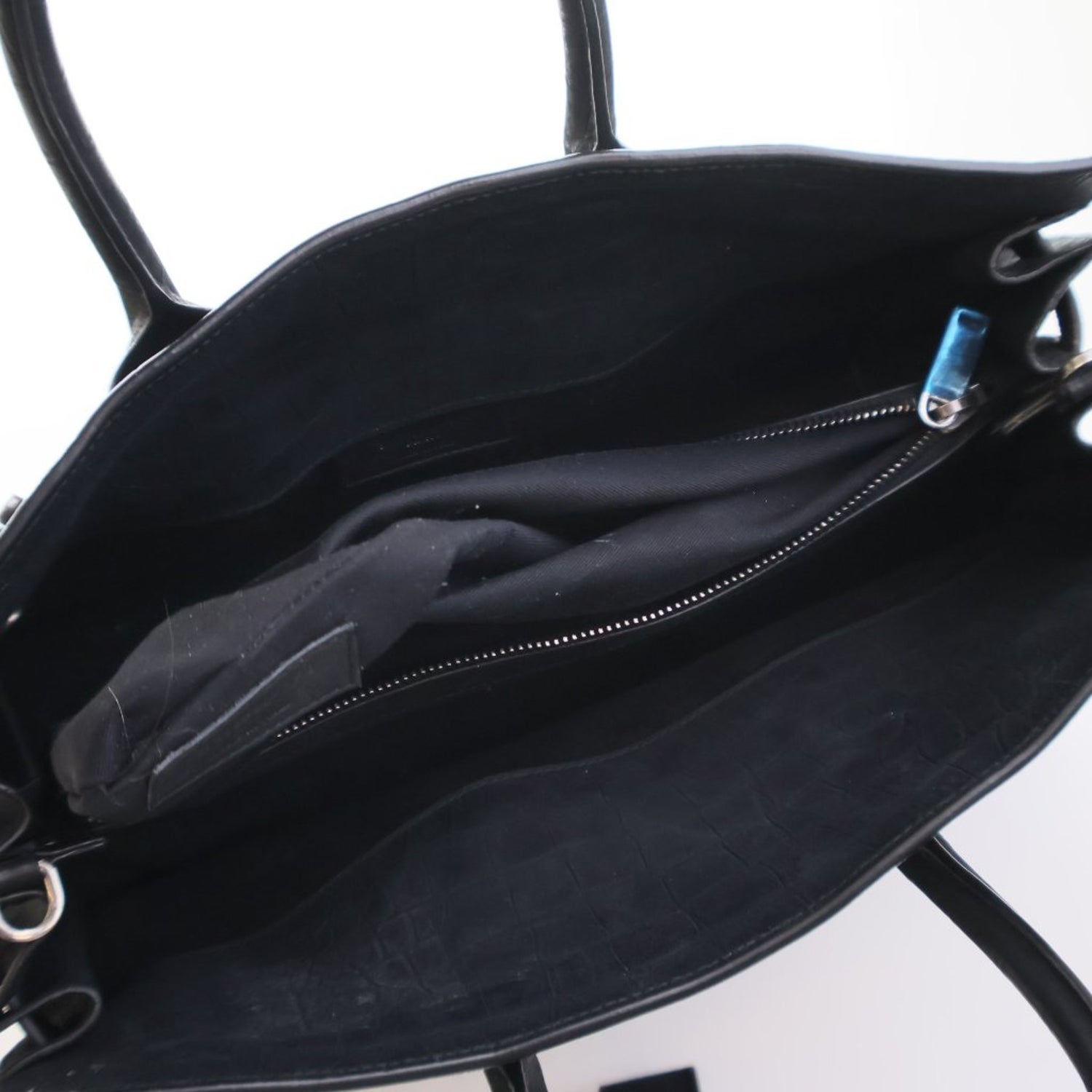 Saint Laurent Small Embossed Nubuck Sac De Jour