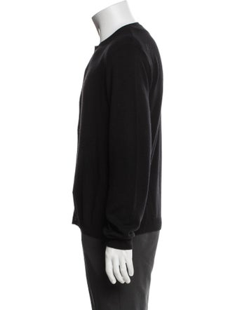 Saint Laurent Wool Crew Neck Cardigan