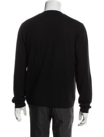 Saint Laurent Wool Crew Neck Cardigan