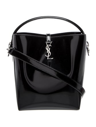 Saint Laurent Patent Leather Le 37 Bucket Bag 37