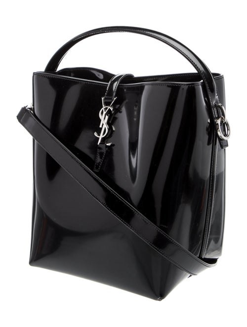 Saint Laurent Patent Leather Le 37 Bucket Bag 37