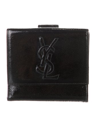 Saint Laurent Patent Leather Compact Wallet