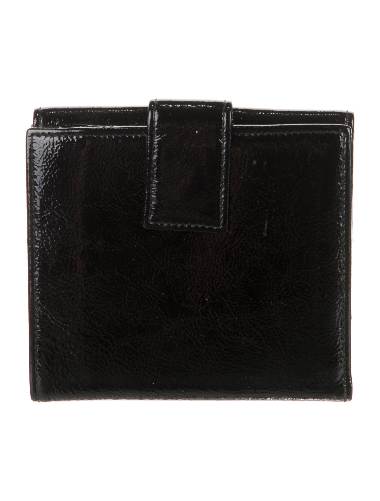 Saint Laurent Patent Leather Compact Wallet