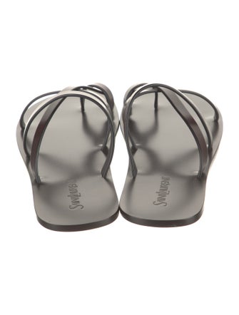 Saint Laurent Leather Slides