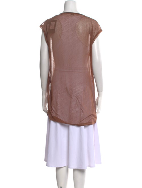 Saint Laurent Scoop Neck Sleeveless Tunic