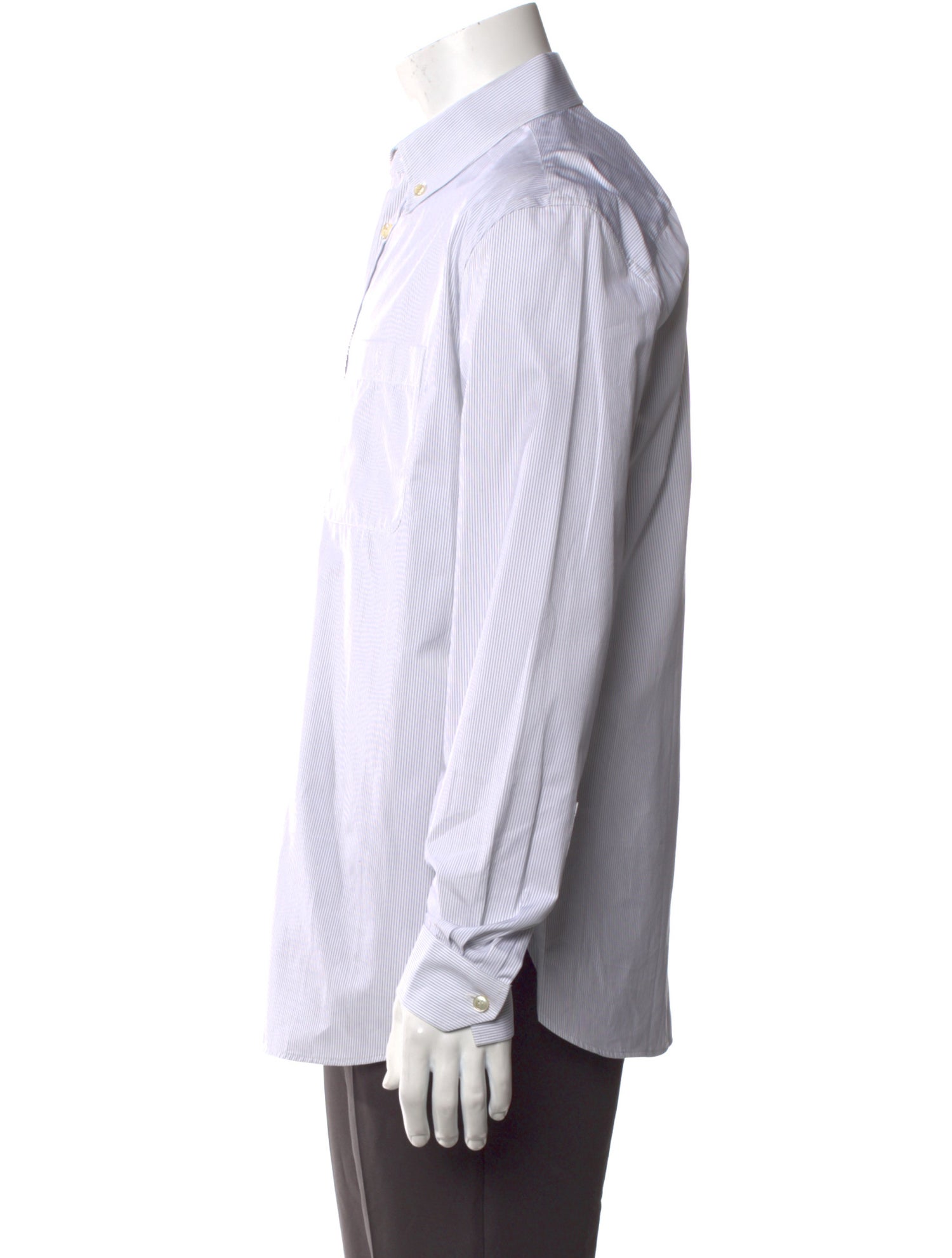 Saint Laurent 2023 Signature Logo Dress Shirt w/ Tags