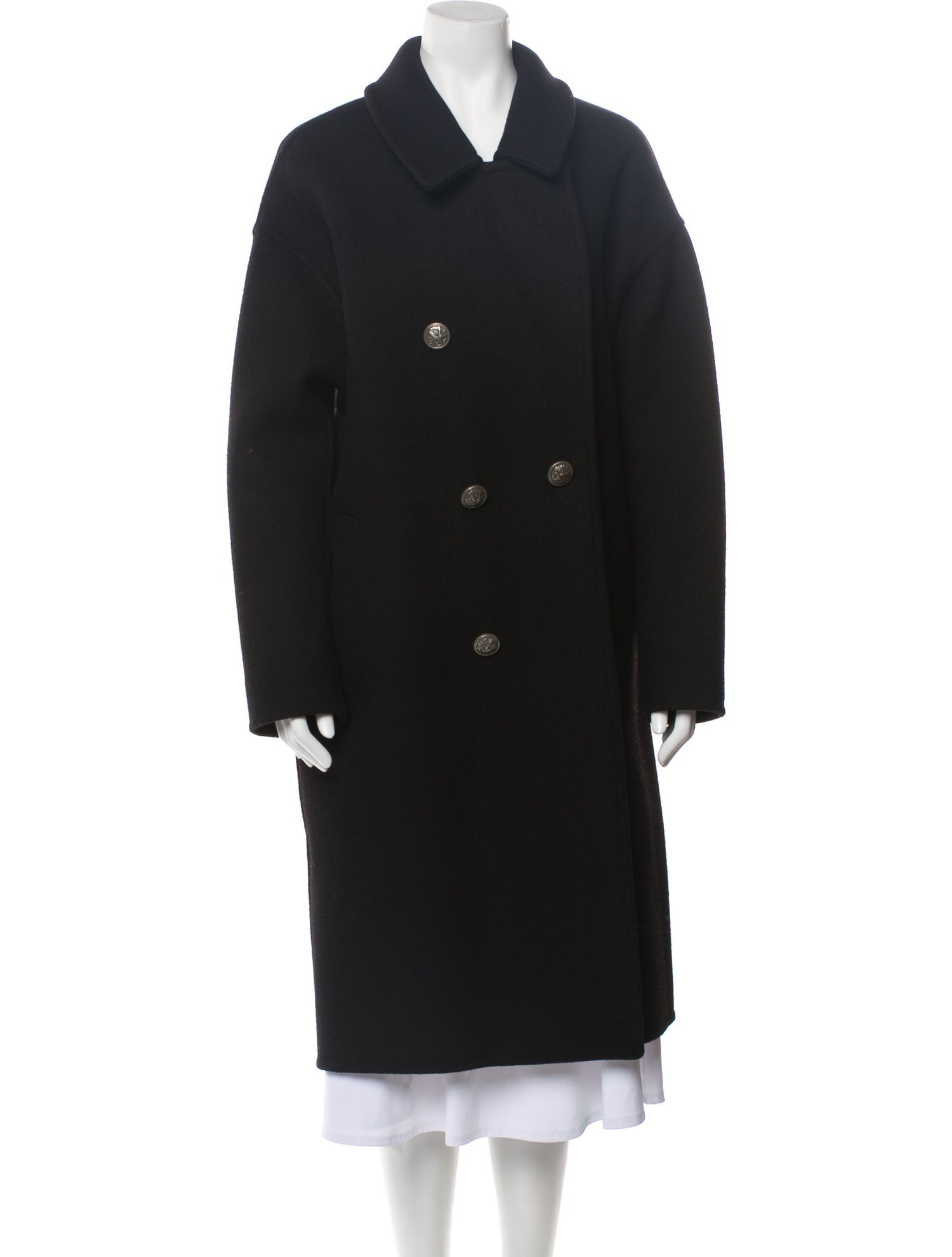 Saint Laurent Wool Peacoat