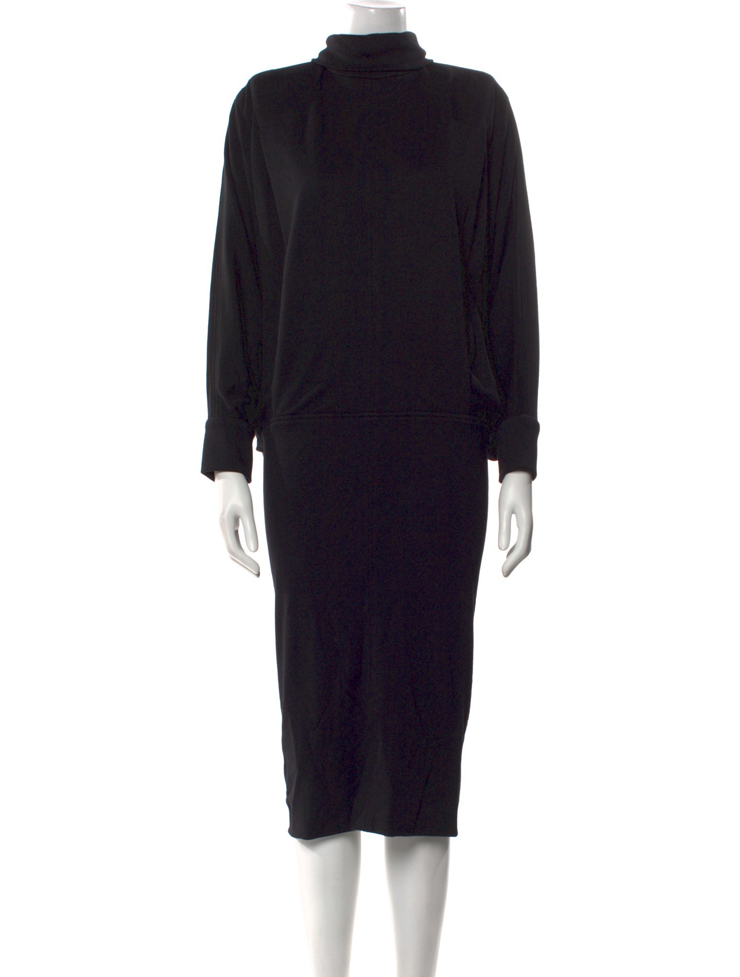 Saint Laurent Wool Midi Length Dress