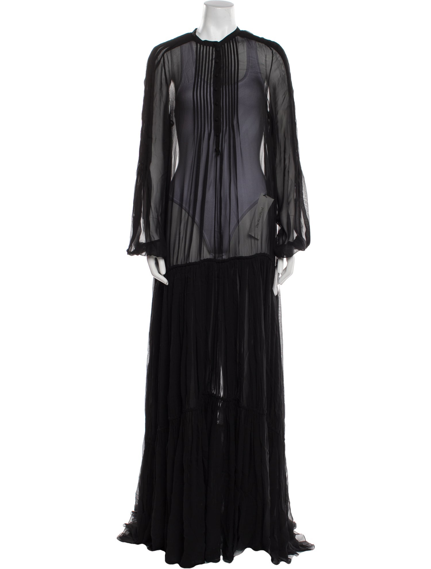 Saint Laurent Silk Long Dress