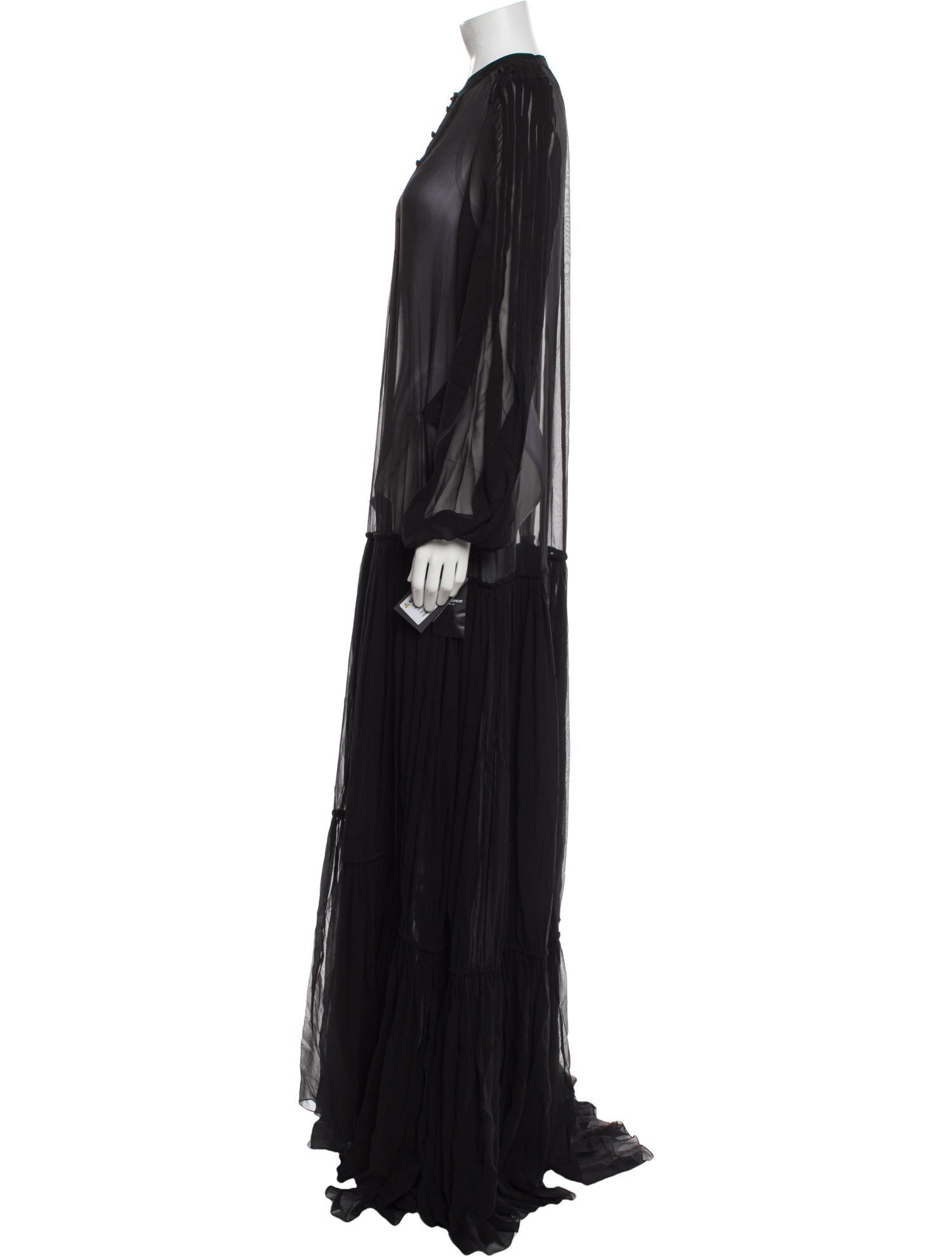 Saint Laurent Silk Long Dress