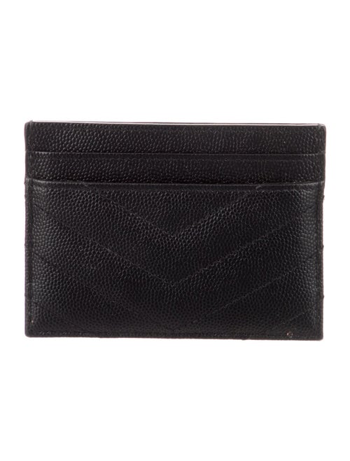 Saint Laurent 2023 Monogram Matelassé Cassandre Card Case Card Holder