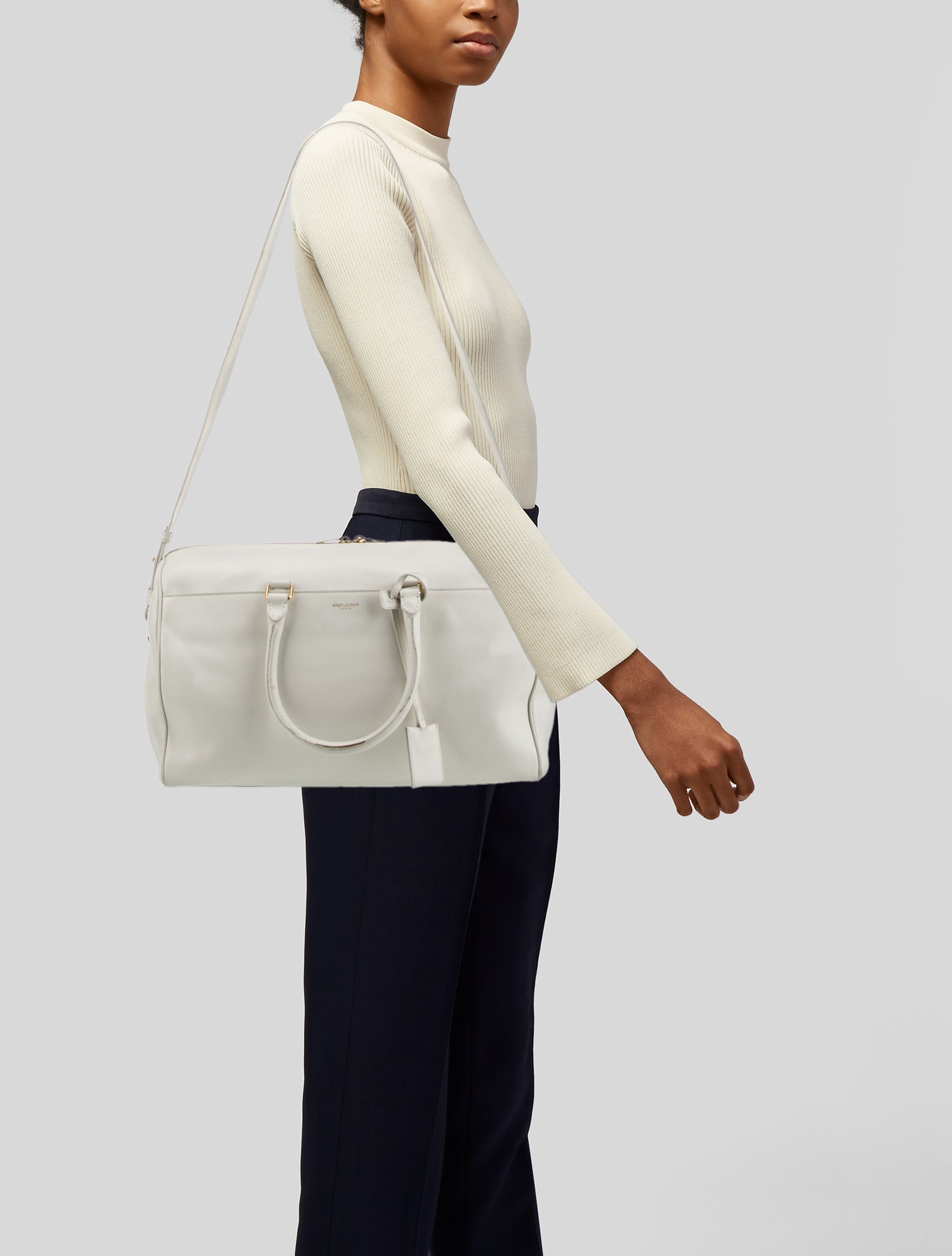 Saint Laurent Leather Top Handle Bag