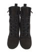 Saint Laurent Suede Lace-Up Boots