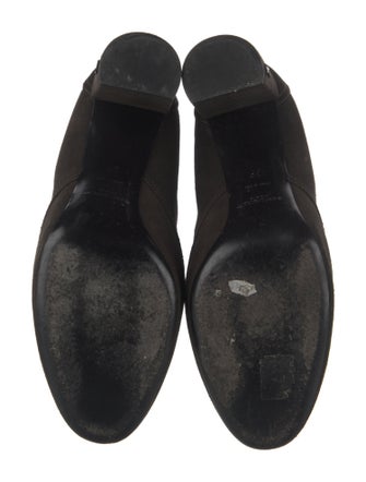 Saint Laurent Suede Lace-Up Boots