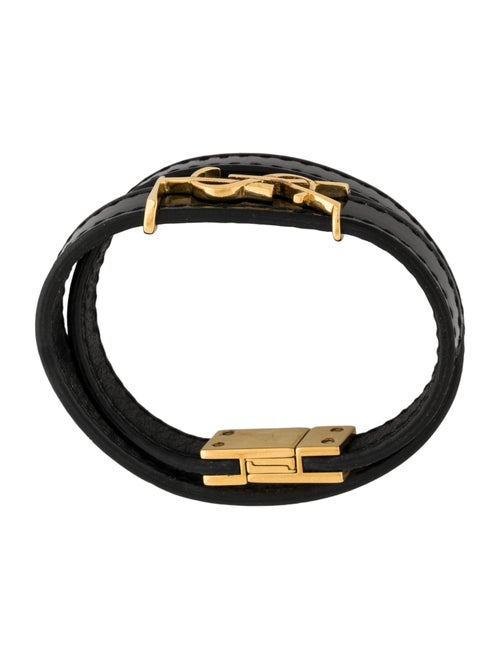 Saint Laurent Patent Leather Wrap Bracelet