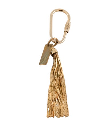 Saint Laurent Gold Tone Keychain