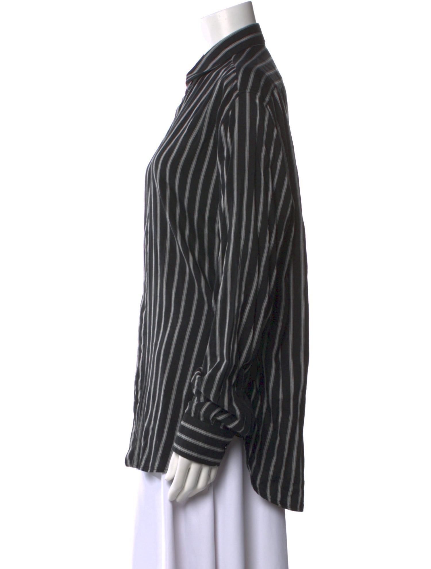 Saint Laurent 2019-2020 Striped Button-Up Top