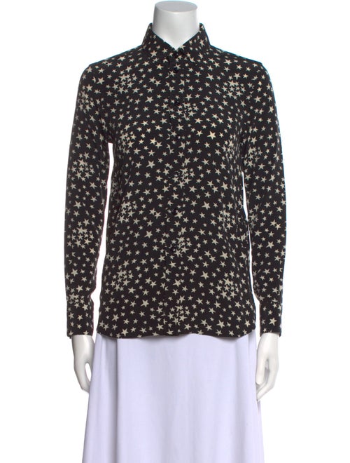 Saint Laurent 2016 Silk Button-Up Top