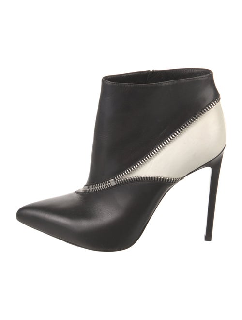 Saint Laurent Leather Colorblock Pattern Boots