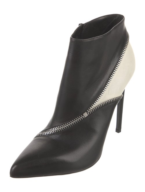 Saint Laurent Leather Colorblock Pattern Boots