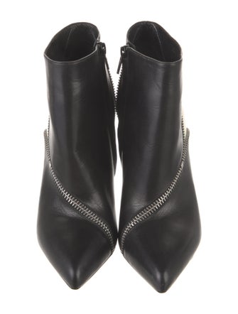 Saint Laurent Leather Colorblock Pattern Boots