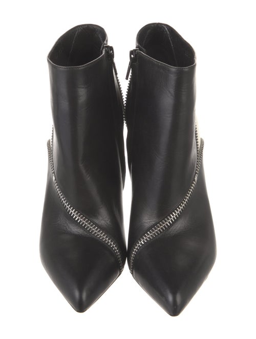 Saint Laurent Leather Colorblock Pattern Boots