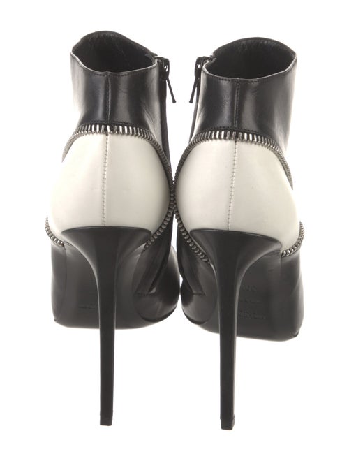 Saint Laurent Leather Colorblock Pattern Boots