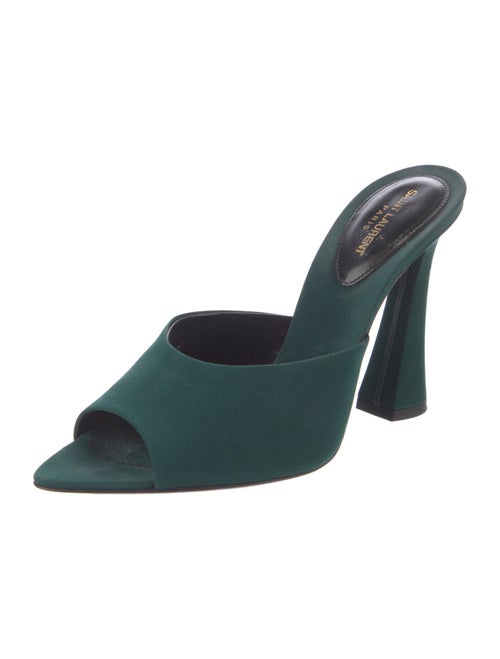 Saint Laurent Satin Mules