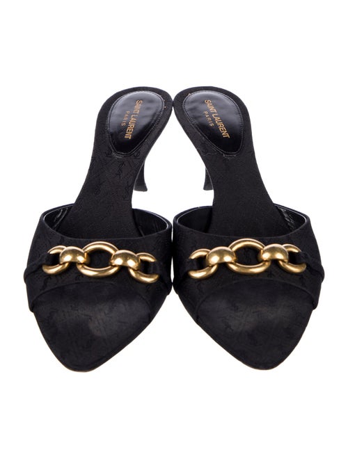 Saint Laurent Canvas Slides