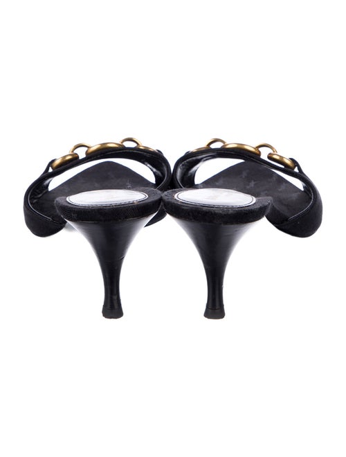 Saint Laurent Canvas Slides