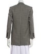 Saint Laurent Wool Houndstooth Print Blazer