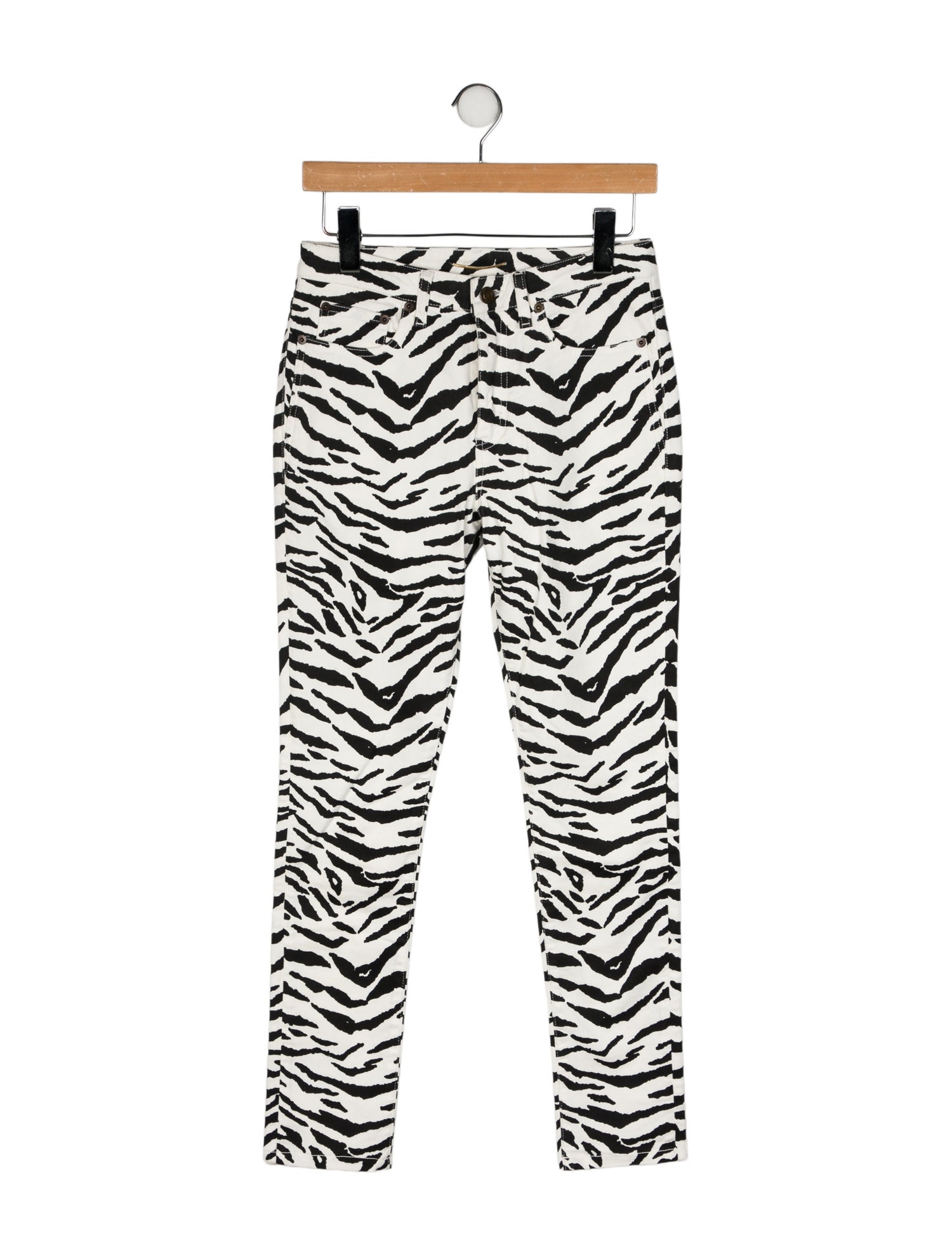 Saint Laurent Mid-Rise Skinny Leg Jeans