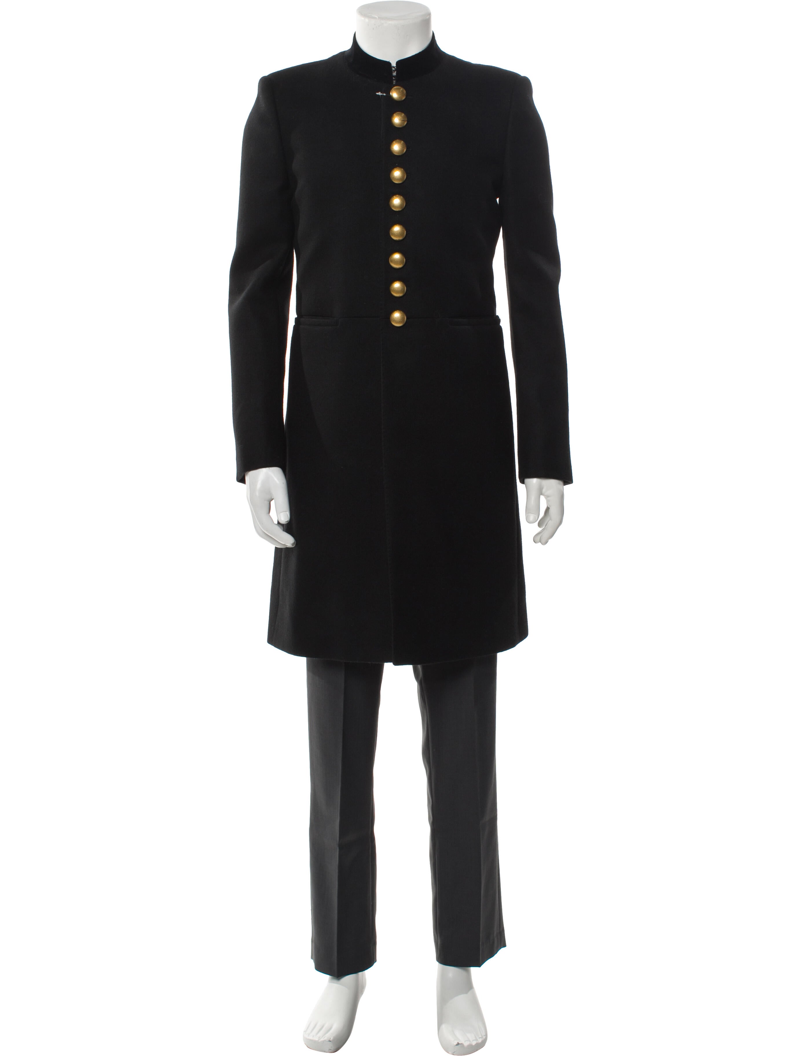 Saint Laurent 2016 Military Overcoat